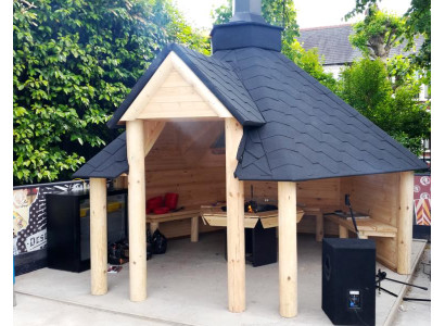 Grillhütte Hütte Grill Grillkota Hütte Überdachung Haus Finnische