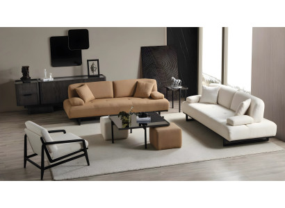 Couch-Set Wohnzimmersofa Polstersitzgruppe Loungegarnitur Sofa 3+3+1