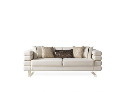 Sofa 3 Sitzer Sofas Couch Polster Garnitur Moderne Couchen Textil Sitz