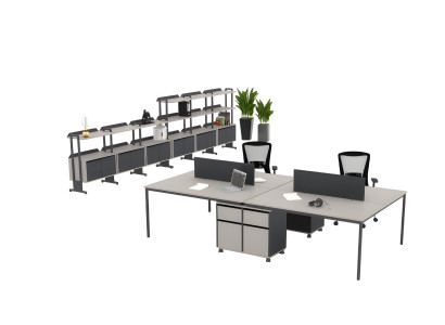 Arbeitszimmer Set Doppelarbeitsplatze Arbeitsplatz Büroschranke Kommoden