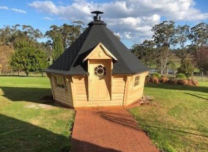 Feuerhütte BBQ-Hütte Grillhaus Grillkota Ferienhaus Grillhütte 9,2 m²