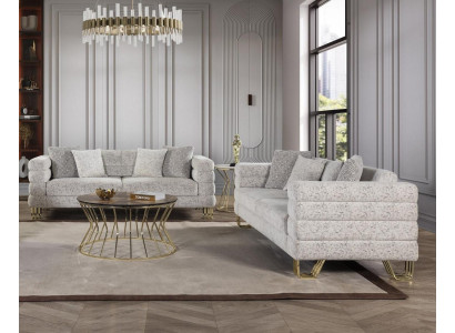 Wohnzimmer Top-Qualität 2x 3-Sitzer Sofas Luxuriöse Polster Couchen Sitzmöbel