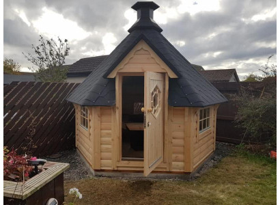 Grillhütte Grillkota Grill Cabin 7.0 m² Grillhaus Grillhütte mit Feuerstelle