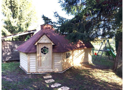 Gartenhütte Grill kota Holzhaus Garten Feuerstelle Kota Grills 9,2 m² Kota