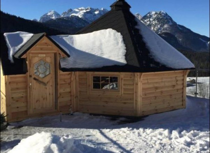 Grillhüttenhaus Gartenhütte mit Grill BBQ-Hütte Grillhaus Feuerhütte