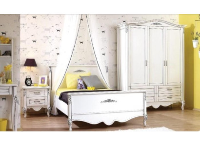 Kinderzimmer-Set in Weiß aus Holz mit modernem Design