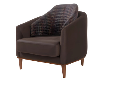 Stilvolle Sessel Braun Hochwertige Lounge Designer Lehn Sessel 1 Sitzer