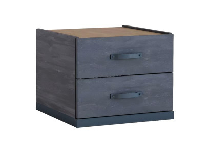 Moderner grauer Nachttisch aus Holz