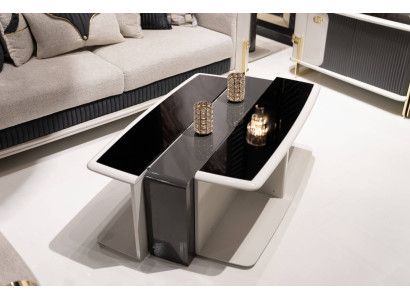 Moderner bunter Couchtisch aus Holz