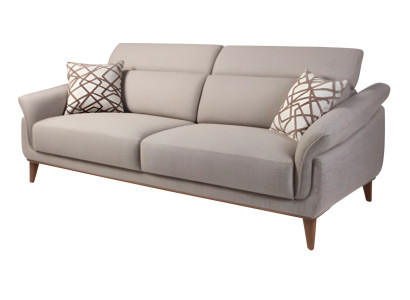 Modern Sofa 3 Sitzer Textil Sofas Polster Garnitur Couchen Sitz Dreisitzer