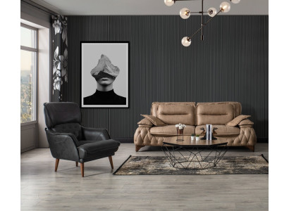 Polstermöbel Sofalandschaft Couchmöbel Sofa Couch Sofagarnitur 3+1