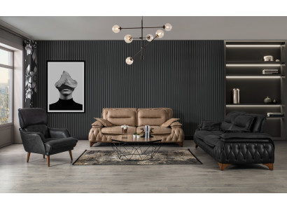 Couch Polstergruppe Lounge Garnitur Set Sofa Gruppe Sitzgarnitur 3+3+1