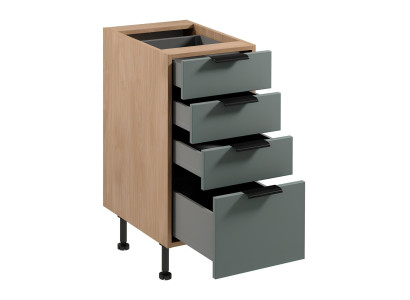 Küchenschrank Unterschrank Schrank 3 Schubladen Küchenmöbel Einbauküche