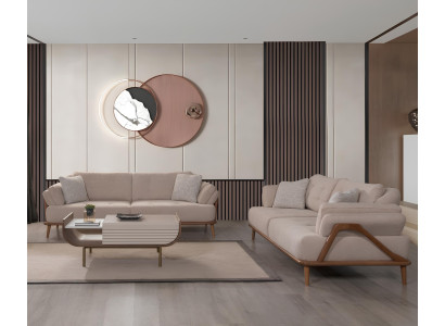 Wohnzimmer Top-Qualität 2x 3-Sitzer Sofas Luxuriöse Polster Couchen Sitzmöbel