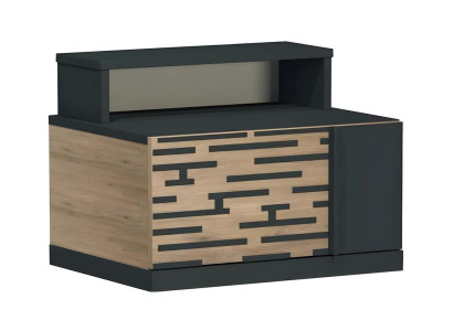 Eleganter brauner Nachttisch aus Holz für stilvolles Schlafzimmer