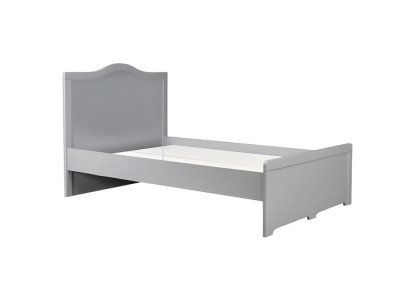 Weißes Holzbett im eleganten Design