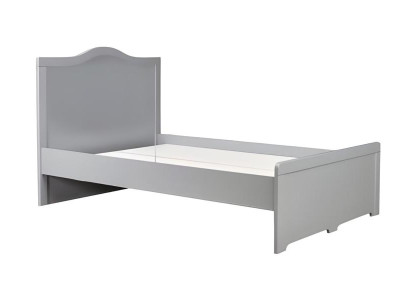 Weißes Holzbett im eleganten Design