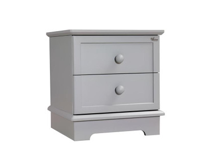 Weißer Nachttisch aus Holz modern eleganter Schlafzimmermöbel