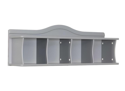 Wandmodul aus Holz in Grau modern, elegantes Stauraummöbel