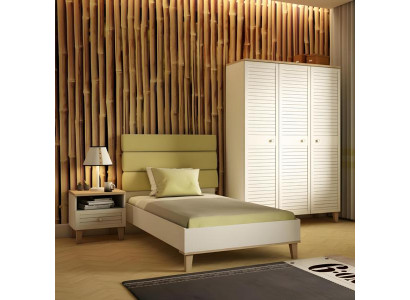 Kinderzimmer-Set Weiß Holz Modern für Kinderzimmer