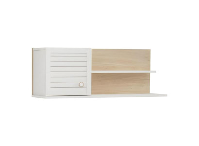 Wandmodul aus Holz in Weiß modern, elegantes Design