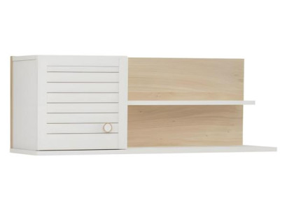 Wandmodul aus Holz in Weiß modern, elegantes Design