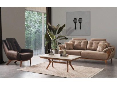 Luxus WohnzimmerSessel 3-Sitzer Sofas Sofas handlich  Sessel Modernes Design