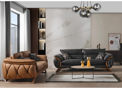 Kombination Sofalandschaft Polstermöbel Couchmöbel Sofa Wohnzimmergarnitur 3+3