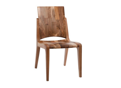 Brauner Holzstuhl Elegant Modern Sitzmöbel für Wohnzimmer