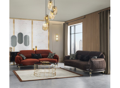 Wohnzimmer Top-Qualität 2x 3-Sitzer Sofas Luxuriöse Polster Couchen Sitzmöbel