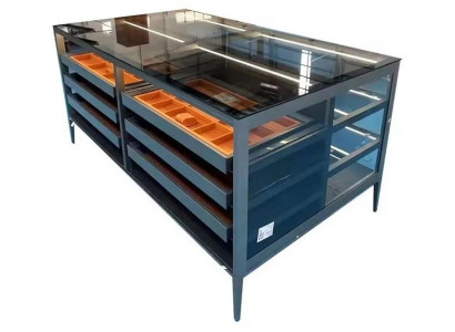 Vitrinentisch Schauvitrine Ausstellungstisch Accessoire-Vitrine