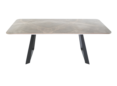 Stilvoller Esstisch Moderner Küchentisch Metallfüße Luxus Möbel