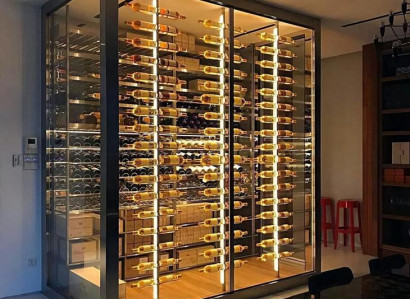 Weinschrank Weinkühlschrank Schaukasten Weinmöbel Schrankvitrine