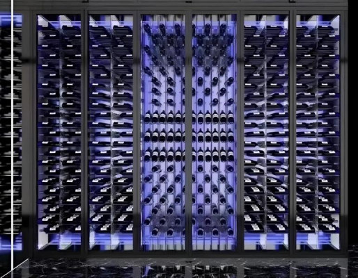 Weinschrank Weinmöbel Glasschrank Weinkühlschrank Weinpräsentationsregal