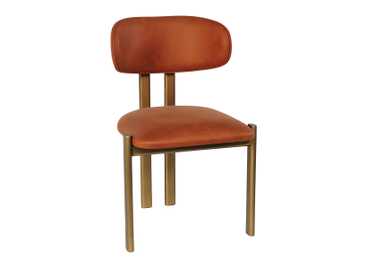 Brauner Esszimmerstuhl Designer Polsterstühle Stilvolle Lehnstühle