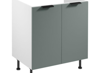 Spülenunterschrank Spülenschrank Unterbauschrank Küchenschrank Weiß Holz