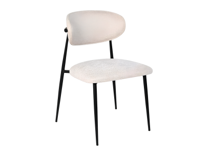 Weiß-Schwarze Rückenlehne Stühle Designer Sitzstühle Polsterstühle