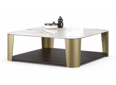 Moderner grauer Couchtisch aus Metall