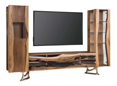 TV-Lowboard aus Massivholz – Langlebig und elegant für Ihr Wohnzimmer.