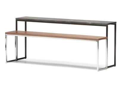 Elegantes graues Metall Couchtisch-Set im modernen Stil