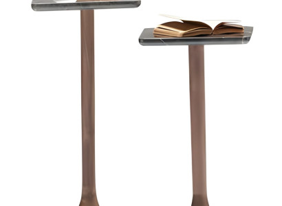 Beistelltisch-Set aus Holz in Braun modern eleganter Stil