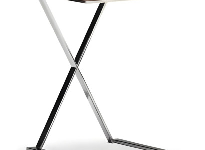 Beistelltisch aus Metall in Braun modern eleganter Wohnstil