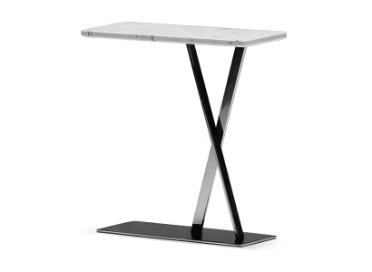 Moderner grauer Couchtisch aus Metall