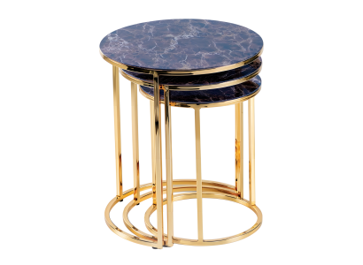 Schwarzer Beistelltisch aus Holz modern und stilvoll