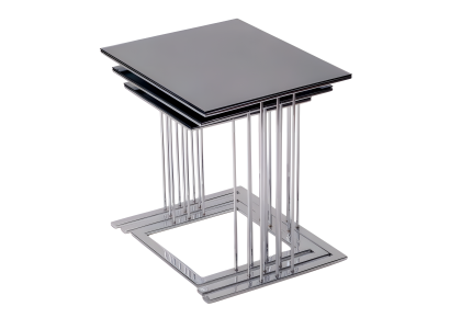 Schwarzer Beistelltisch aus Holz modern elegant