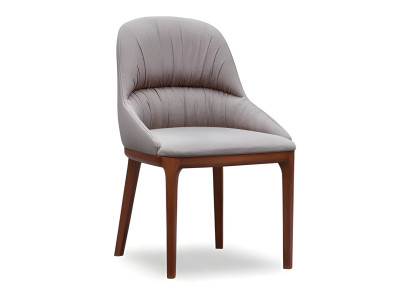 Weiße Holzstuhl im eleganten Design für Zuhause und Büro