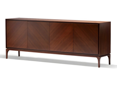 Braune Holzkonsole im eleganten Design für Wohnzimmer und Flur