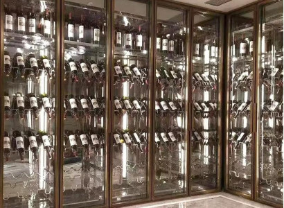 Weinschrank Weinkühlschrank Schaukasten Weinmöbel Schrankvitrine