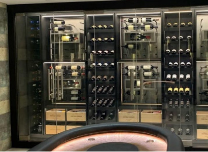 Weinschrank Weinkühlschrank Schaukasten Flaschenregal Schrankvitrine