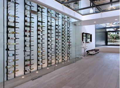 Wandweinregal Wand-Weinhalter Weinregal Edelstahlweinregal Designweinregal